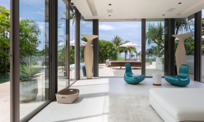 Sava Beach Villas Aqua Villa Living Area with View | Natai, Phang Nga