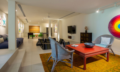 Sava Beach Villas Aqua Villa Indoor Seating Area | Natai, Phang Nga
