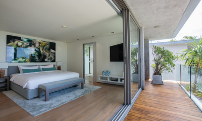 Sava Beach Villas Aqua Villa Bedroom and Balcony | Natai, Phang Nga