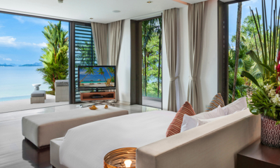 Ocean's 11 Villa Master Bedroom with TV and View | Cape Yamu, Phuket