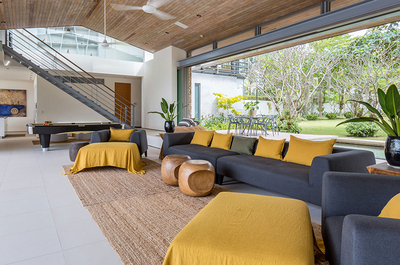 Sava Beach Villas Villa Amarelo Living Area with View | Natai, Phang Nga