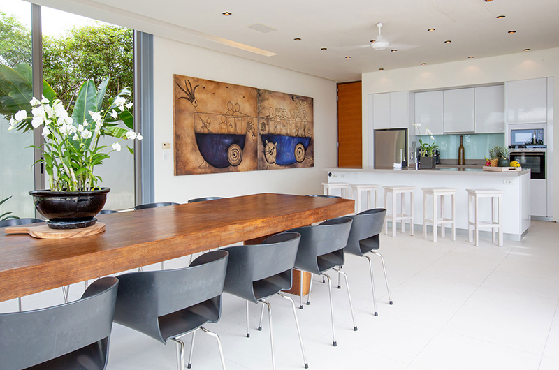 Sava Beach Villas Villa Amarelo Kitchen and Dining Area | Natai, Phang Nga