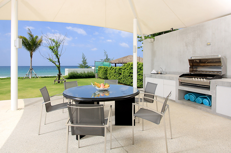 Sava Beach Villas Villa Amarelo Open Plan Dining Area with Barbeque | Natai, Phang Nga