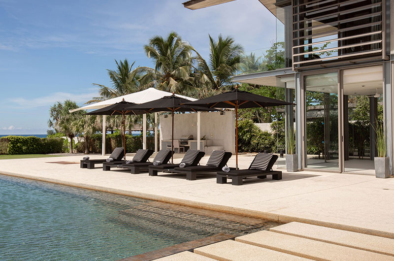 Sava Beach Villas Villa Essenza Pool Side Sun Beds | Natai, Phang Nga
