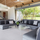 Sava Beach Villas Villa Essenza Living Area with Up Stairs | Natai, Phang Nga