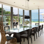 Sava Beach Villas Villa Essenza Dining Room with Sea View | Natai, Phang Nga