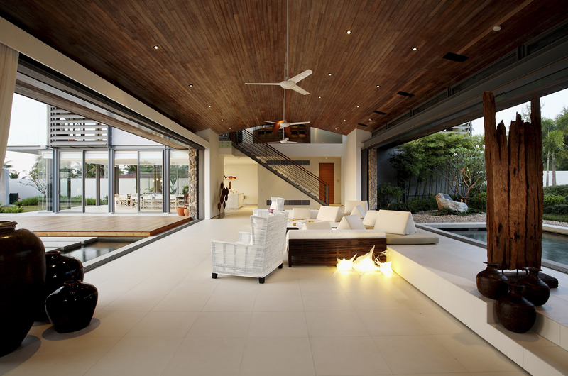 Sava Beach Villas Villa Malee Sai Living Area | Natai, Phang Nga