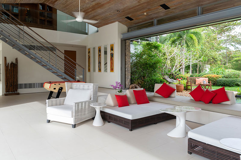Sava Beach Villas Villa Malee Sai Indoor Living Area | Natai, Phang Nga