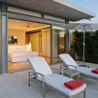 Sava Beach Villas Villa Malee Sai Bedroom and Balcony with Loungers | Natai, Phang Nga