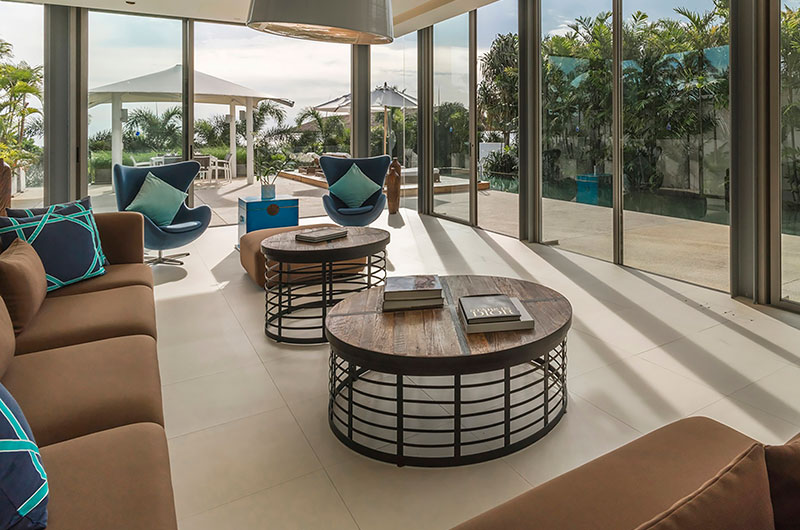 Sava Beach Villas Villa Roxo Indoor Living Area | Natai, Phang Nga