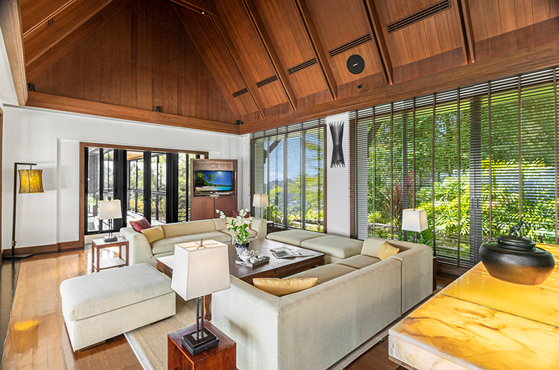Villa Aye Living Area with TV | Kamala, Phuket
