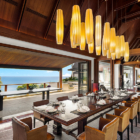 Villa Aye Dining Area with Hanging Lamps | Kamala, Phuket