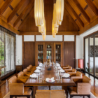 Villa Aye Indoor Dining Area with Hanging Lamps | Kamala, Phuket
