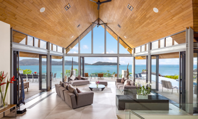 Villa Benyasiri Indoor Living Area with Sea View | Phuket, Thailand