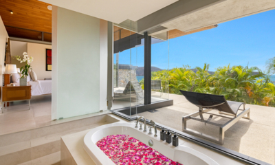 Villa Benyasiri Master Bathroom with Bathtub and View | Phuket, Thailand