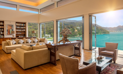 Villa Fah Sai Indoor Living Area with Sea View | Kamala, Phuket