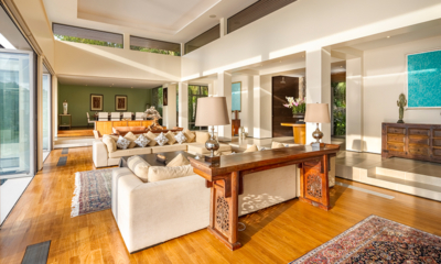 Villa Fah Sai Indoor Living Area with Wooden Floor | Kamala, Phuket