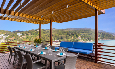Villa Fah Sai Open Plan Dining Area with Sea View | Kamala, Phuket