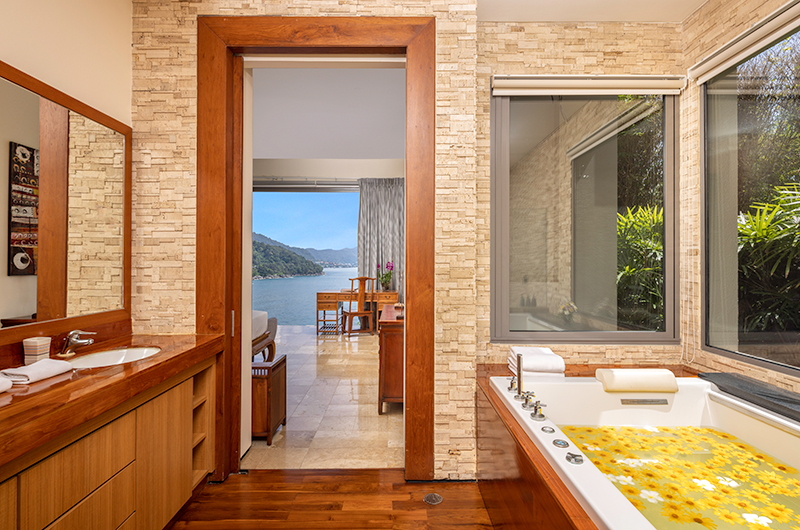 Villa Fah Sai Bathroom and Bathtub with Petals | Kamala, Phuket