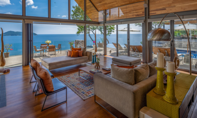 Villa Hale Malia Living Area with Sea View | Kamala, Phuket