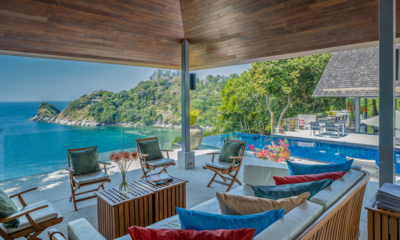 Villa Lomchoy Open Plan Lounge Area with Sea View | Kamala, Phuket