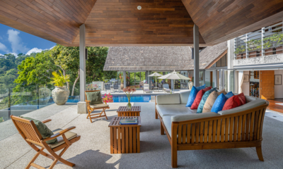 Villa Lomchoy Open Plan Lounge Area with Pool View | Kamala, Phuket