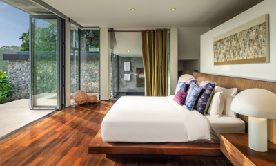 Villa Lomchoy Master Bedroom with Wooden Floor | Kamala, Phuket