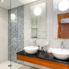 Villa Rom Trai Second Bathroom with Lights | Phuket, Thailand
