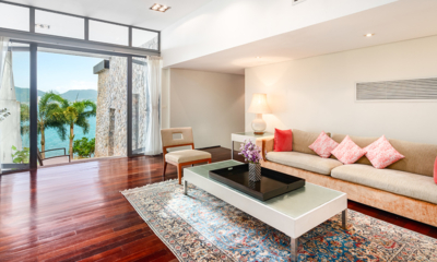 Villa Rom Trai Lounge Room with Wooden Floor | Phuket, Thailand