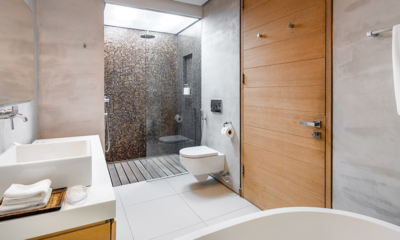 Villa Saengootsa Bathroom Three with Bathtub and Shower | Phuket, Thailand