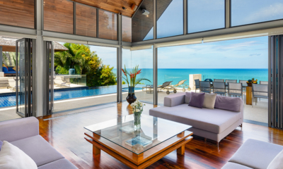 Villa Viman Indoor Living Area with Sea View | Kamala, Phuket