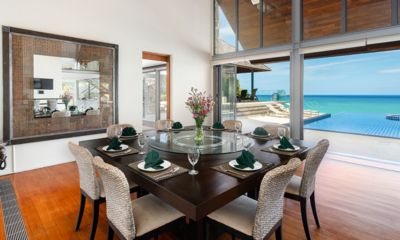 Villa Viman Indoor Dining Area with Pool View | Kamala, Phuket