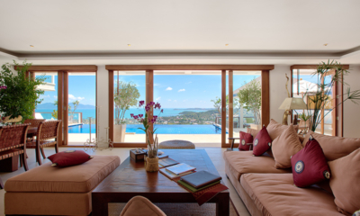 Ban Lealay Indoor Living Area with Sea View | Bophut, Koh Samui