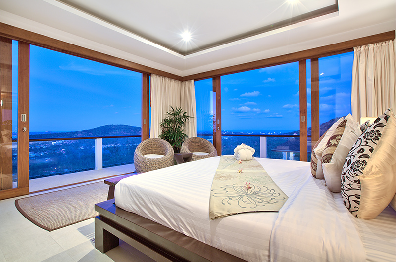 Ban Lealay Bedroom Two at Night | Bophut, Koh Samui