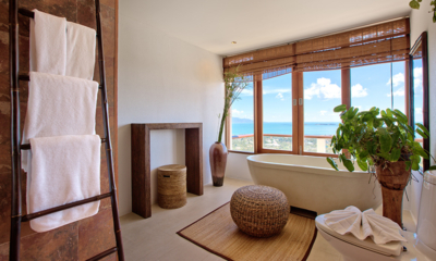 Ban Lealay Bathroom Two with Bathtub and View | Bophut, Koh Samui