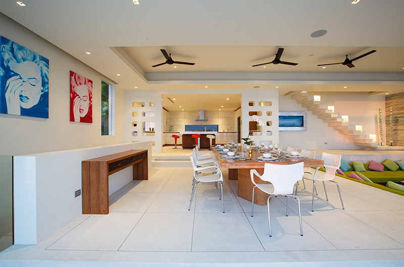 Lime Samui Villas Villa Splash Indoor Living and Dining Area | Nathon, Koh Samui