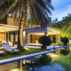 Sangsuri Villa Three Pool at Night | Chaweng, Koh Samui
