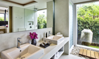 The View Samui His and Hers Bathroom with Mirror | Taling Ngam, Koh Samui