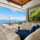 Villa Blue View Seating with Ocean Views | Bang Por, Koh Samui