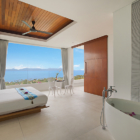 Villa Blue View Bedroom with Ensuite Bathtub | Bang Por, Koh Samui