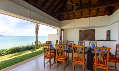 Villa Frangipani Open Plan Dining Area with Sea View | Maenam, Koh Samui