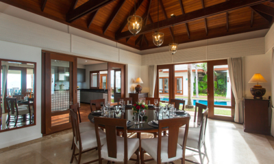 Villa Frangipani Dining Area with Pool View | Maenam, Koh Samui