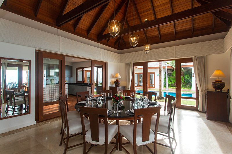 Villa Frangipani Dining Area with Pool View | Maenam, Koh Samui