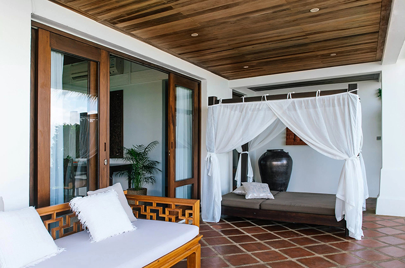 Villa Frangipani Bedroom One with Balcony | Maenam, Koh Samui