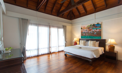 Villa Frangipani Bedroom Two with Study Area | Maenam, Koh Samui