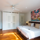 Villa Frangipani Bedroom Four with Twin Beds | Maenam, Koh Samui