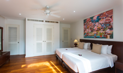 Villa Frangipani Bedroom Four with Twin Beds | Maenam, Koh Samui