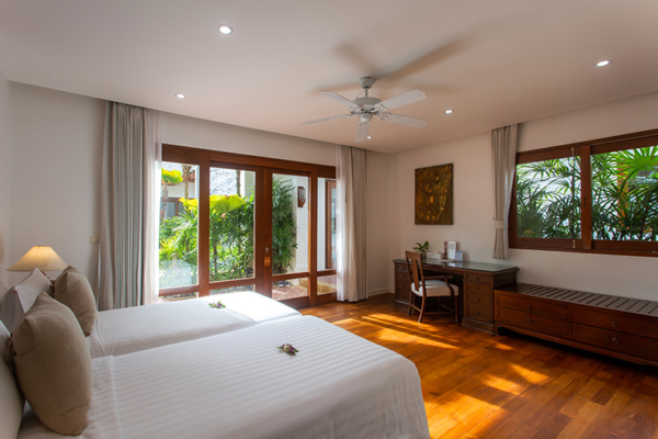 Villa Frangipani Bedroom Four with Study Area | Maenam, Koh Samui