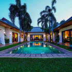Villa Frangipani Swimming Pool at Night | Maenam, Koh Samui