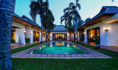 Villa Frangipani Swimming Pool at Night | Maenam, Koh Samui